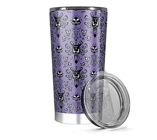 Insulated Tumbler Stainless Steel 20oz 30 Oz Haunted Iced Mansion Tea For Coffee The Wine Foolish Hot Mortals Cold Funny Travel Cups Mugs For Men Women