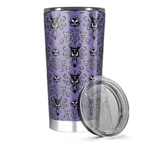 Insulated Tumbler Stainless Steel 20oz 30 Oz Haunted Iced Mansion Tea For Coffee The Wine Foolish Hot Mortals Cold Funny Travel Cups Mugs For Men Women