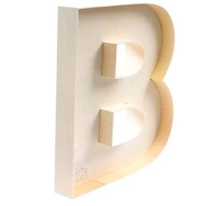 handmade crafts diy decorative hollow letter b, hollowed letter box a-z