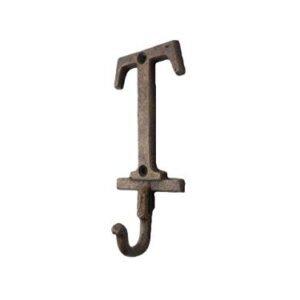 Handcrafted Nautical Decor Rustic Copper Cast Iron Letter T Alphabet Wall Hook 6"