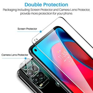 LK [4 Pack] 2 Pack Moto G Stylus 5G Screen Protector + 2 Pack Camera Lens Protector, Tempered Glass Screen Protector for Moto G Stylus 5G Only, Case Friendly, Easy Installation, HD Clarity