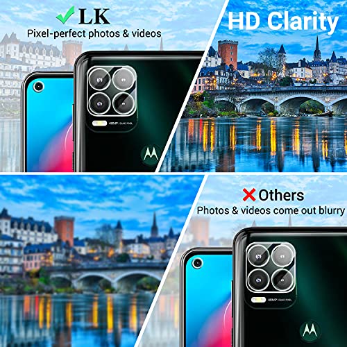 LK [4 Pack] 2 Pack Moto G Stylus 5G Screen Protector + 2 Pack Camera Lens Protector, Tempered Glass Screen Protector for Moto G Stylus 5G Only, Case Friendly, Easy Installation, HD Clarity