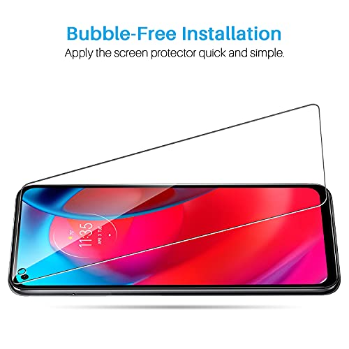 LK [4 Pack] 2 Pack Moto G Stylus 5G Screen Protector + 2 Pack Camera Lens Protector, Tempered Glass Screen Protector for Moto G Stylus 5G Only, Case Friendly, Easy Installation, HD Clarity