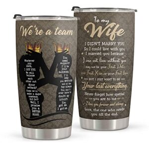 macorner valentines day gifts for her - birthday gifts for wife & anniversary for her - mothers day gifts for wife & romantic gift for her - stainless steel tumbler 20oz christmas gift for women