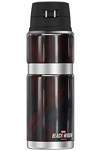 MARVEL - Black Widow THERMOS STAINLESS KING Stainless Steel Drink Bottle, Vacuum insulated & Double Wall, 24oz