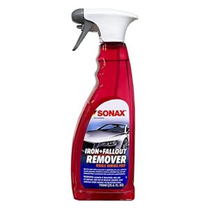 sonax iron+fallout remover (513400) | acid-free iron remover for embedded iron particles and other contaminants | great prep before clay bar and ceramic application | (750ml or 25.4 oz)
