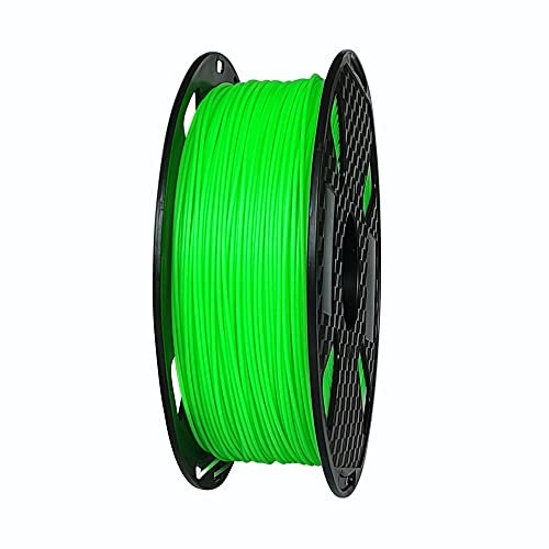 PLA Max PLA + Fluo Green PLA Filament 1.75 mm 3D Printer Filament 1KG 2.2LBS Spool 3D Printing Material Stronger Than Normal PLA Pro Plus Filament CC3D Bright Fluorescent Green Color