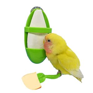 Pet Bird Cuttlebone Holder, Parakeet Cockatiel Budgies and Lovebird Standing Parrot Cuttlebone Holder