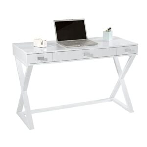realspace® keri 48"w writing desk, white