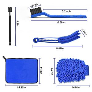 21Pcs Car Detailing Brush Set, Car Detailing Kit, Auto Detailing Drill Brush Set, Car Detailing Brushes, Car Buffing Sponge Pads Kit,Car Wash Kit,Car Cleaning Tools Kit for Interior,Exterior,Wheels