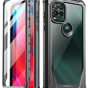 Poetic Guardian Series Case Designed for Moto G Stylus 5G (2021), Model # XT2131,Full-Body Hybrid Shockproof Bumper Cover with Built-in Screen Protector, Black