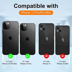 [4-Pack]Elecshion Camera Lens Protector for iPhone 13 Pro(6.1")/iPhone 13 Pro MAX(6.7") Temerpered Glass Camera Lens Screen Protector for iPhone 13 Pro/ iPhone 13 Pro MAX (Add Camera Circles)