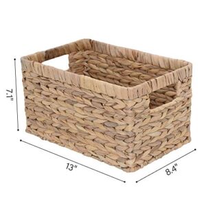 StorageWorks Water Hyacinth Storage Baskets Set