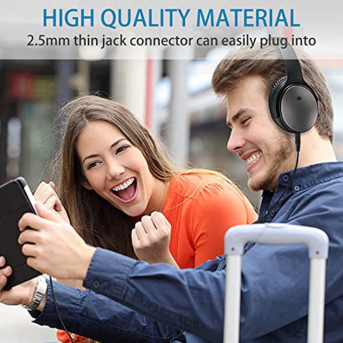 Audio Cable Replacement Aux Cable Cord Compatible with JBL E40BT E50BT S700 E45BT E55BT E65BTNC Headphones, Bose 700 QuietComfort QC35II QC35 QC25 Headphones 2.5mm to 3.5mm Stereo Audio Cord