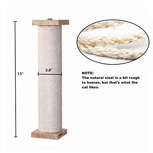 SHENGOCASE 2-Pack Cat Scratching Post for Crate Cage, Cage Mounted Scratching Post with Self Groomer and Massager, Cage Scratcher Pole, Cat Cage Kennel Crate Playpen Accessories Toys