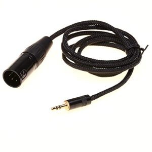 GAGACOCC 1m Black 5N OCC Cooper Cable 1/8 3.5mm Male to 4 pin XLR Male 4 pin XLR Balanced Cable Audio Adapter Extension Cable