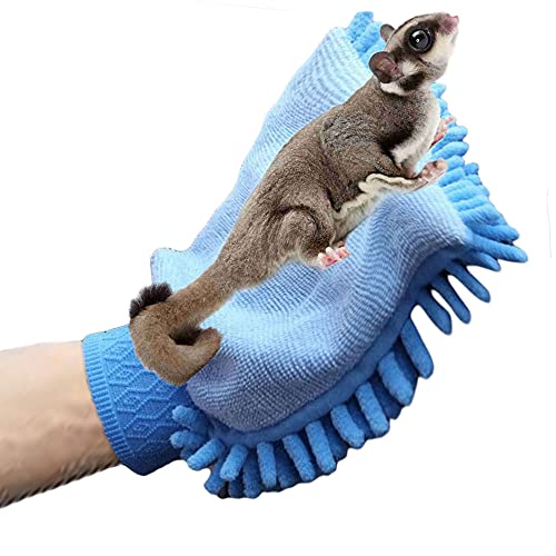 Oncpcare Sugar Glider Bonding Mitt Small Animal Handling Glove Rat Accessories Hedgehog Supplies Sleeping Pad, Color Random