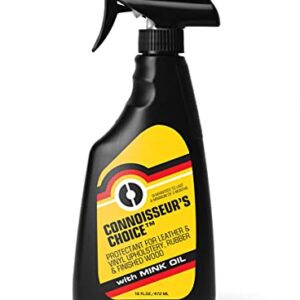 Connoisseur's Choice - Leather, Vinyl & Rubber Protectant with Mink Oil, 16 oz.