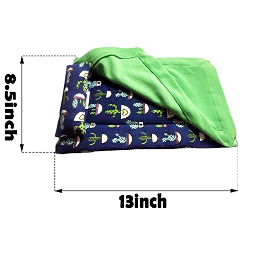 kathson Bearded Dragon Bed with Pillow and Blanket Hideout Habitat Reptile Sleeping Bed Soft Warm Sleeping Bag for Lizard Leopard Gecko Chameleons and Small Animals