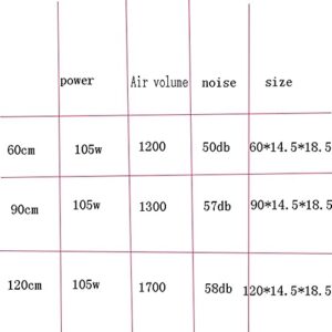 Lamps Air Curtain, dust-Proof, Low Energy Consumption, Anti-Cold and hot air Loss, Comes with Blue Light Remote Control, a Variety of Sizes for You to Choose (Size : 600mm)