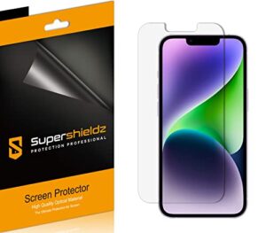 (6 pack) supershieldz anti-glare (matte) screen protector designed for iphone 14 / iphone 13 / iphone 13 pro (6.1 inch)