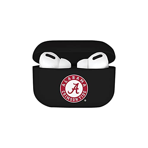 OTM Essentials Officially Licensed University of Alabama Crimson Tide Earbuds Case - Black - Compatible with AirPods PRO