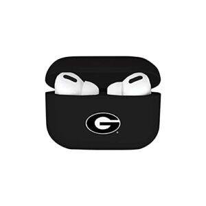 otm essentials officially licensed university of georgia bulldogs earbuds case - black - compatible with airpods pro