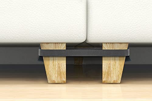 BOWEBIRD Sectional Connectors for Sliding Sofas 2.0 with Taper Compensators - Keep Your Sectionals Together with No Tool - for Most Couch Legs-4 Sets(for 3 Piece Sofa)