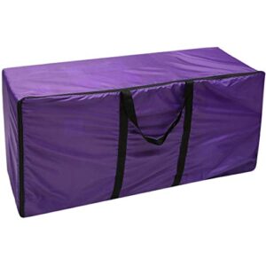 padyrytu hay bale storage bag, 420d large tote hay bale carry bag, foldable portable horse and livestock hay bale bags with zipper waterproof, fits for tree storage (45''x 14'' x 23'') purple