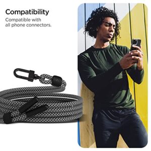 Spigen Universal Adjustable Crossbody Strap Phone Lanyard - Black