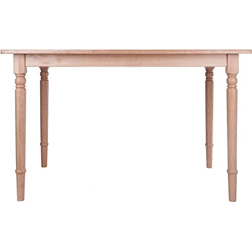 Pemberly Row 47" Transitional Solid Wood Dining Table in Natural