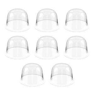 SOIMISS 8Pcs Plastic Hat Stand Rack Tabletop Hat Holders Display Wig Stand Hat Cap Rack Wig Holder for Home Travel 57CM White