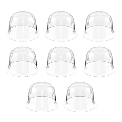 SOIMISS 8Pcs Plastic Hat Stand Rack Tabletop Hat Holders Display Wig Stand Hat Cap Rack Wig Holder for Home Travel 57CM White
