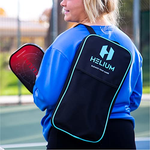 Helium Versus Pickleball Paddle Set of 2 - USAPA Certified - Graphite Fiberglass Surface, Lightweight Honeycomb Core - 2 Rackets, 4 Balls, 1 Sports Bag