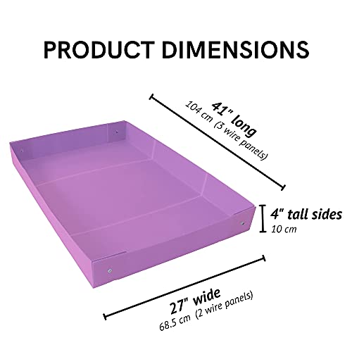 Guinea Pig Corrugated Plastic Cage Liners- 2 x 3 Panel Size- Purple