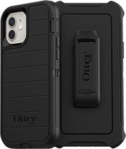 otterbox defender series case & holster screenless edition for iphone 12 mini - non-retail packaging - black - with microbial defense