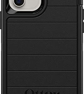 OtterBox Defender Series Case & Holster SCREENLESS Edition for iPhone 12 Mini - Non-Retail Packaging - Black - with Microbial Defense