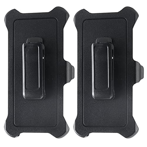 [2 Pack] iPhone 13 Pro Max (6.7") “ONLY” Replacement Belt-Clip Holster Compatible with Otterbox Defender Series Case