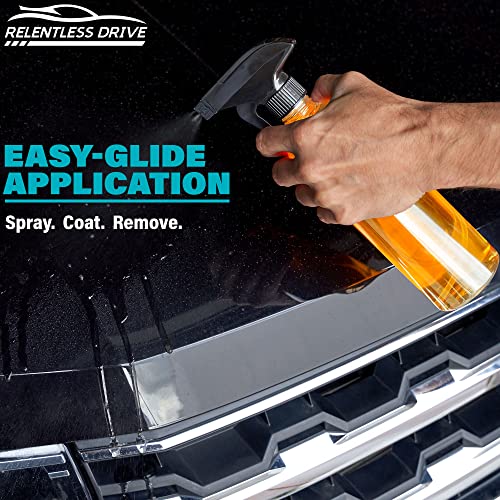 Relentless Drive Car Wax Kit (Gallon) - Wet or Waterless Ceramic Wax & Microfiber Towel - Car Wax Spray Provides The Perfect Ceramic Coating for Cars