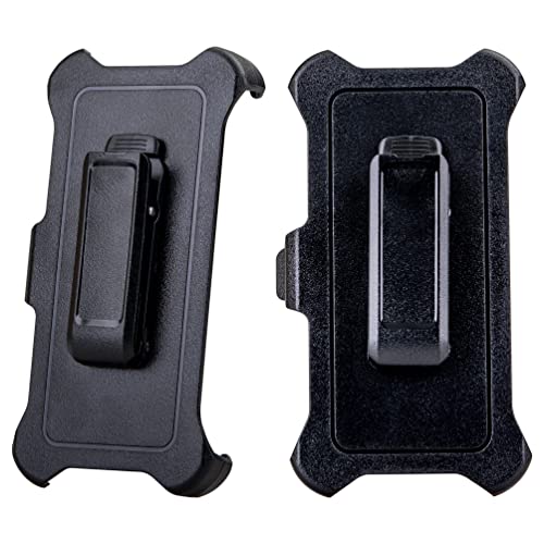 WallSkiN 2 Pack Replacement Belt Clip Holster for Apple iPhone 13 Pro Max OtterBox Defender Series Case | Clip for Belt Holder (Case Not Included)