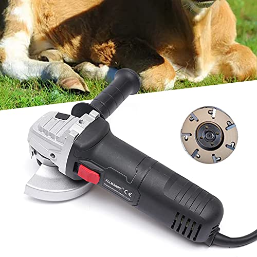 LOYALHEARTDY Cattle Hoof Cutter Knife 110V 800W Hoof Trimmer Electric Cow Hoof Trimming Plate Disc Livestock Sheep Foot Trimmer with 7 Blades