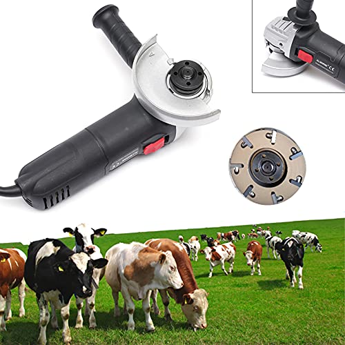 LOYALHEARTDY Cattle Hoof Cutter Knife 110V 800W Hoof Trimmer Electric Cow Hoof Trimming Plate Disc Livestock Sheep Foot Trimmer with 7 Blades