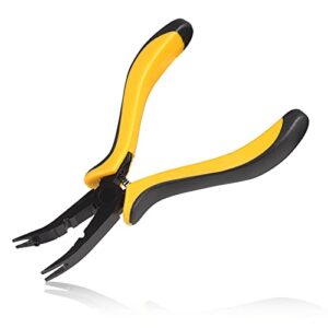 leontool micro rc car ball link pliers 5 inch ball link clamp plier ball curved tip bent head airplane car repair tool for rc vehicles rc helicopter airplane car