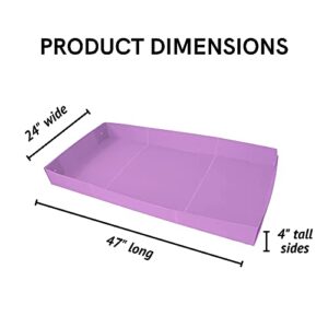 Midlee Guinea Pig Corrugated Plastic Cage Linter- 47" x 24"-Purple