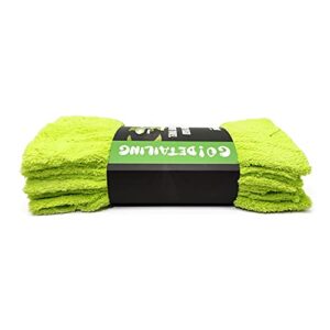 GLOSSONLY Edgeless Plush Microfiber Towels for Cars, Professional Car Drying Towels, Car Detailing Microfiber Cleaning Cloths 6 Pack - Lint-Free, Scratch-Free, Highly Absorbent 500GSM 16in x 16in