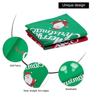 2 Pack Christmas Dog Bandanas Double-Layer Dog Bandanas Pet Scarf Triangle Dog Bibs Costume Decoration Accessories for Small to Large Dogs Cats