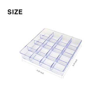 carrotez Jewelry Organizer, 16 Grid, Drawer Organizer, Jewelry Tray, Vanity Organizer, Stackable, Organizer for Makeup, Accessories, Desk, Vanity