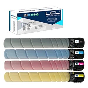 lcl compatible toner cartridge replacement for konica minolta tn512 tn-512k tn512k tn512c tn512m tn512y a33k132 a33k432 a33k332 a33k232 high yield bizhub c454 c554 (4-pack kcmy)