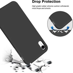 HHUAN Case for Ulefone Note 6 (6.10") with 2 Tempered Glass Screen Protector. Ultra-Thin Black Soft Silicone Anti-Drop Phone Cover, TPU Bumper Shell Case for Ulefone Note 6 - LF22