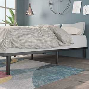Zinus Parker Platform Bed with Tapered Legs / Wood Slat Support / No Box Spring Needed / Easy Assembly, King